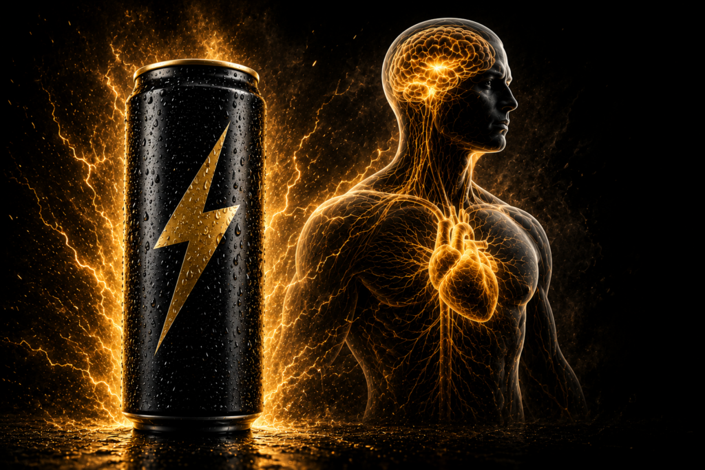 Consumo crônico de energéticos: um hábito que pode comprometer sua saúde cardiovascular, neurológica e metabólica